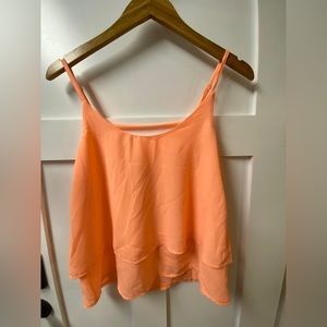 NWT Fashion Nova Forever Away coral tank top